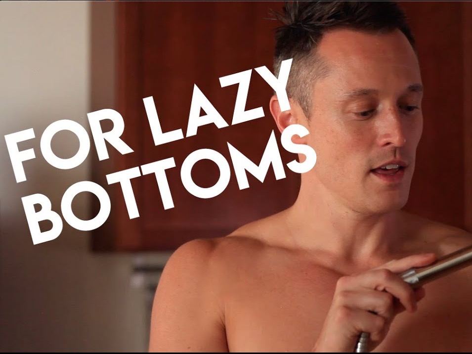 Davey Wavey with hose; Text=For lazy bottoms