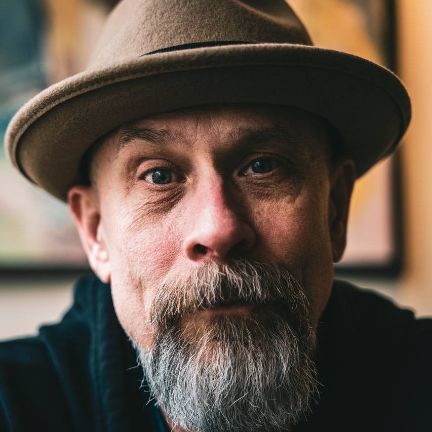 Bearded man in fedora