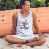Take Me Out Tank Top with Surfer Man