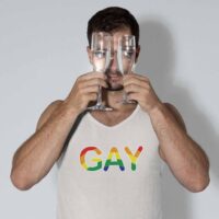 Gay Tank Top Oatmeal Color