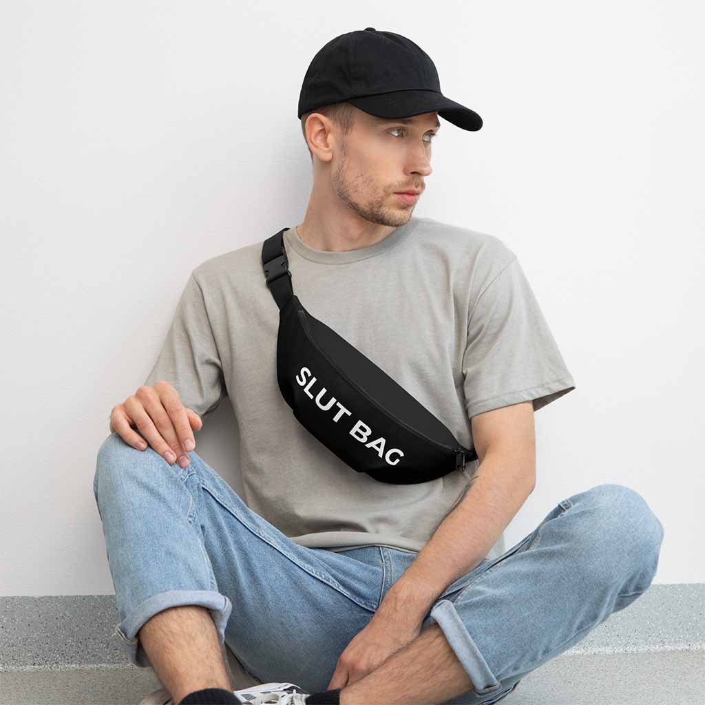 Slut Bag Fanny Pack  Black  Bottom Basics