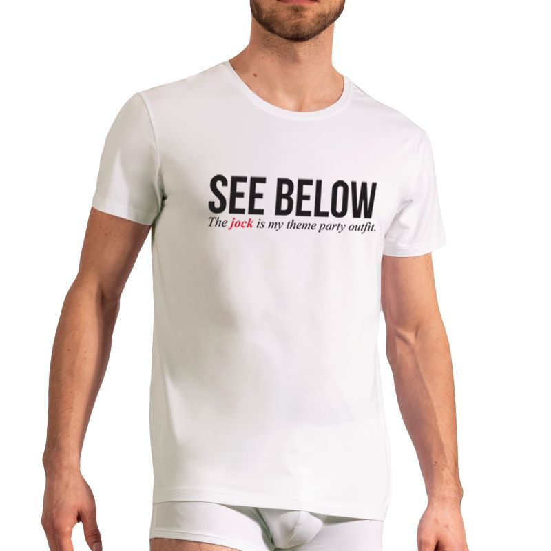 See Below. The jock is my theme party outfit. See Below. The jock is my theme party outfit.